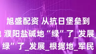 旭盛配资 从抗日堡垒到产业高地 濮阳盐碱地“绿”了_发展_根据地_军民